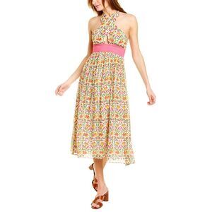 Ash & Eden Womens  Mira Halter Maxi Dress, Pink